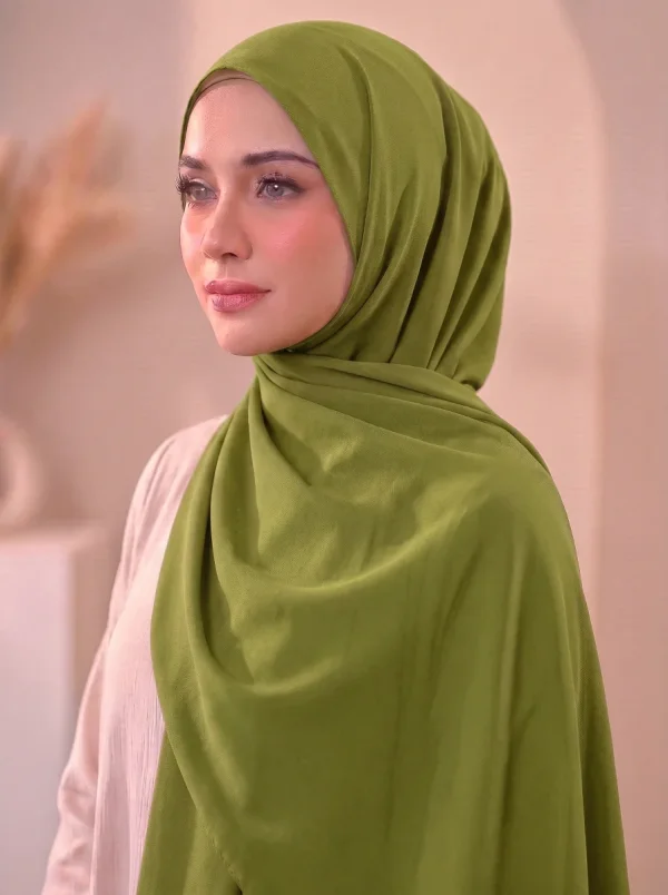 Dubai Cherry Hijab - Olive Spring