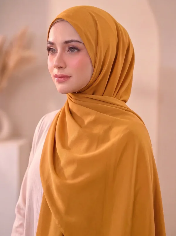 Dubai Cherry Hijab - Burnt Orange