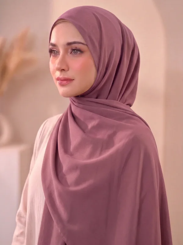 Dubai Cherry Hijab - Mauve Dust