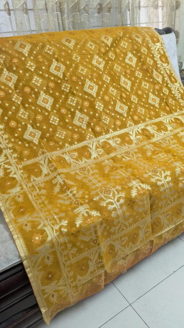 Half silk Tangail jamdani