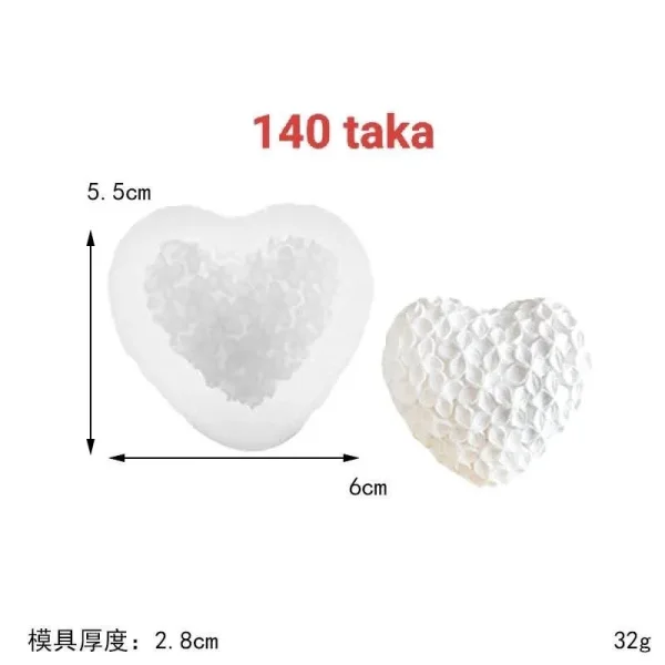 Heart shape mold