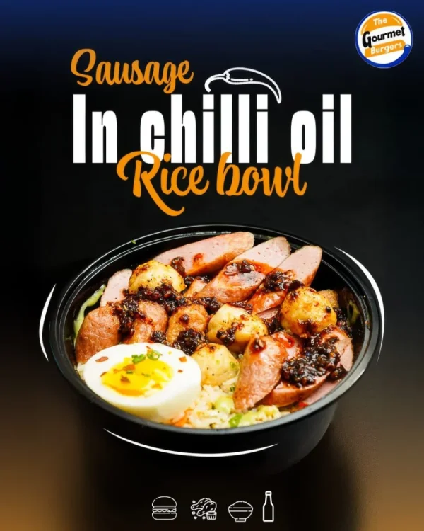 Sausage in chilli oil