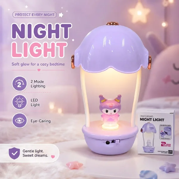 3-in-1 Mini Hot Air Balloon Night Light & Desk Lamp