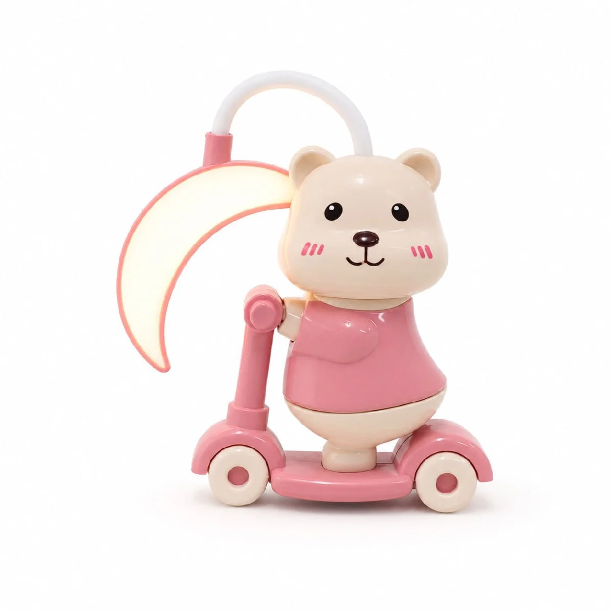 2-in-1 Cute Panda Scooter Mini Desk Lamp with Pencil Sharpener image 2