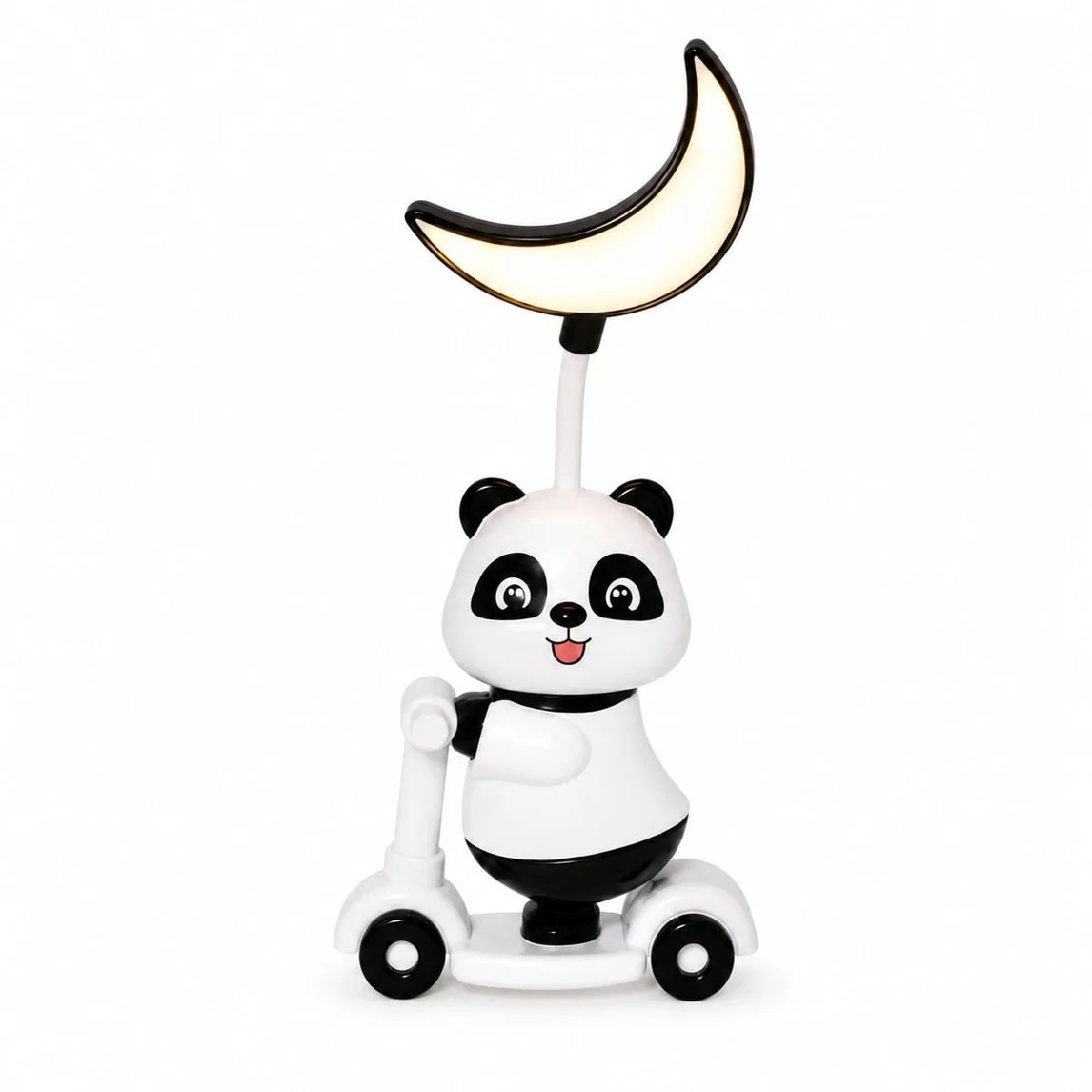 2-in-1 Cute Panda Scooter Mini Desk Lamp with Pencil Sharpener image 3