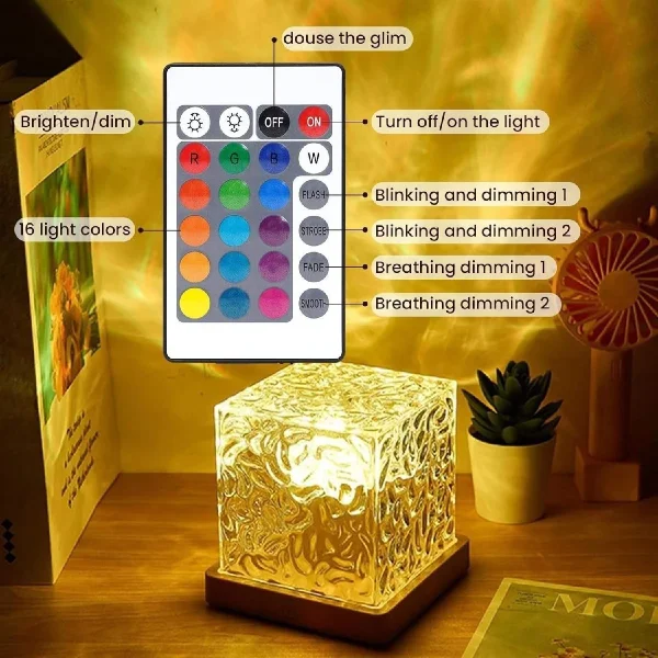 16-Color Ocean Wave & Galaxy Night Light