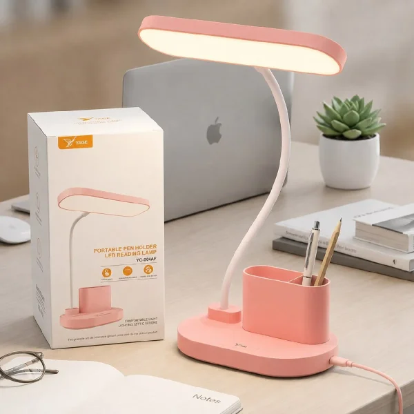 Rechargeable LED Reading Lamp with Pen Holder