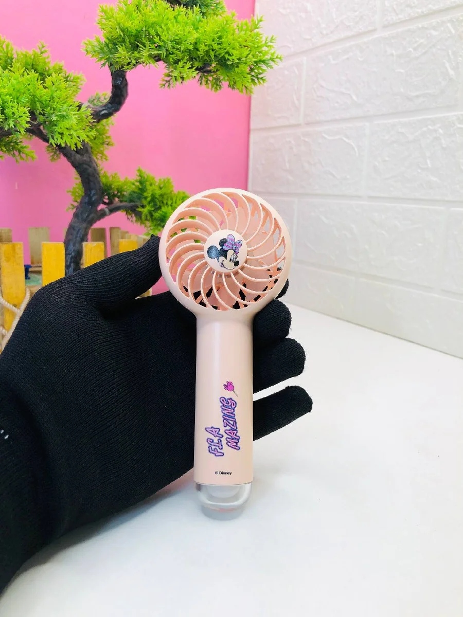 Mini Handheld Rechargeable Fan (Pink Edition) image 4