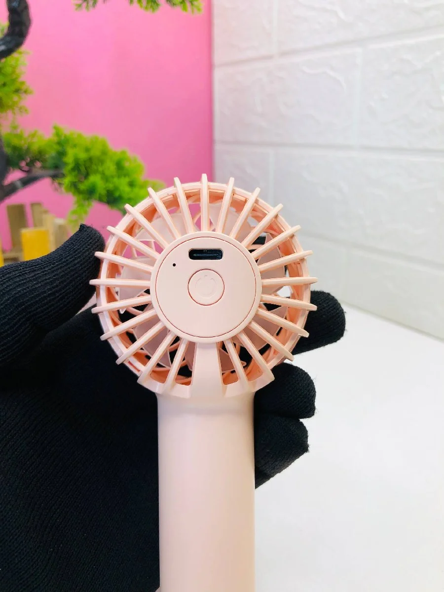 Mini Handheld Rechargeable Fan (Pink Edition) image 6