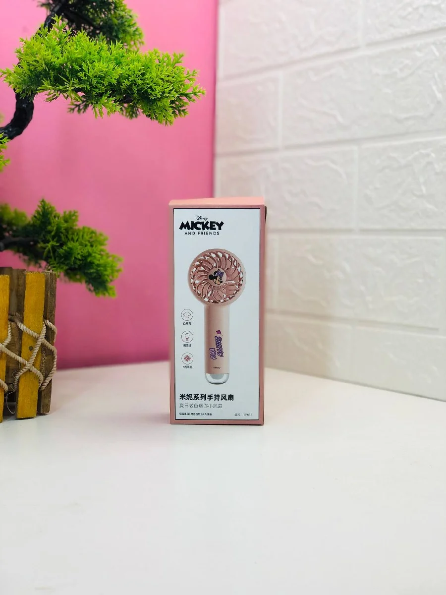 Mini Handheld Rechargeable Fan (Pink Edition) image 2
