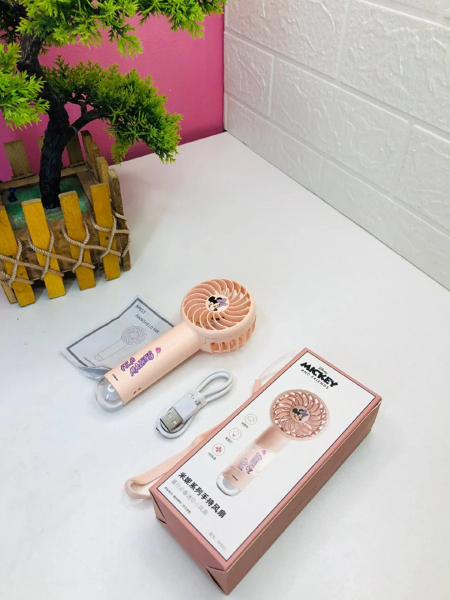 Mini Handheld Rechargeable Fan (Pink Edition) image 11