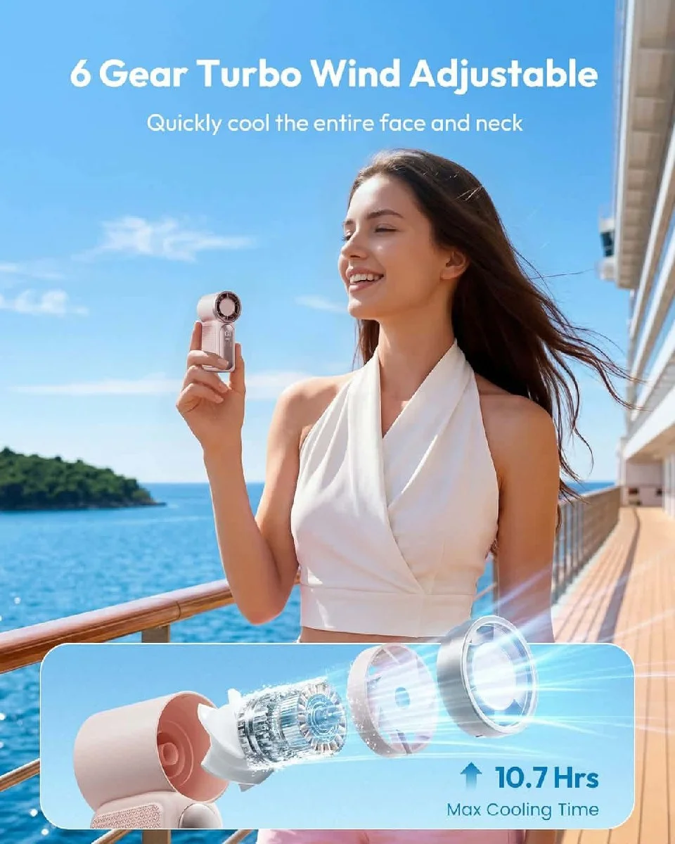 Mini High-Speed Handheld Fan X688 image 3