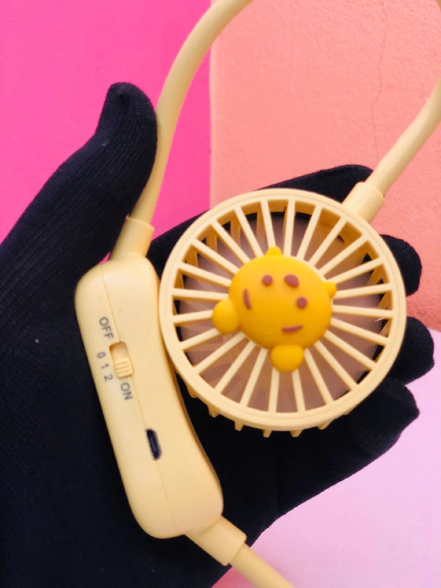 Folding Mini Neck Fan Rechargeable Fan Portable Fan Hand Free S13-F1193 image 9