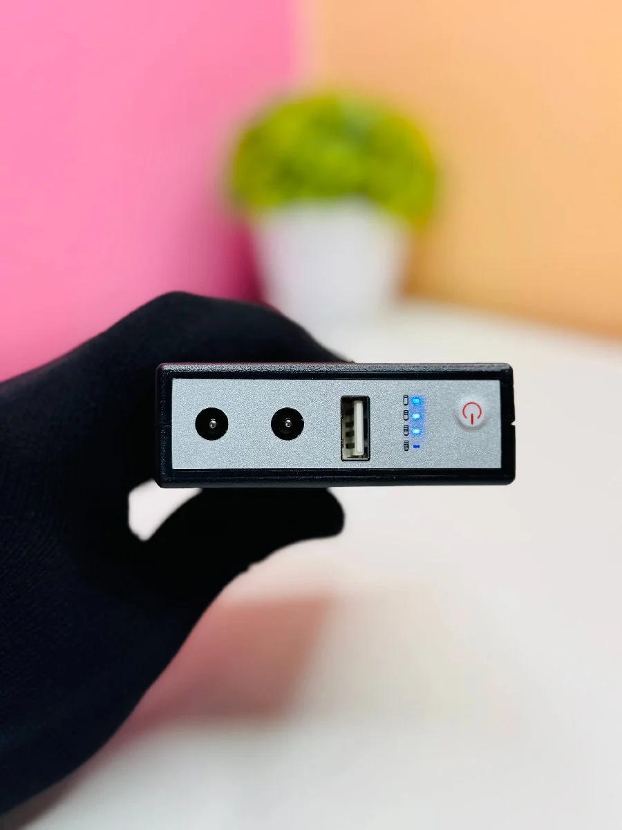New Version WGP mini UPS 10400mAh – 5/9/12V – Black image 9