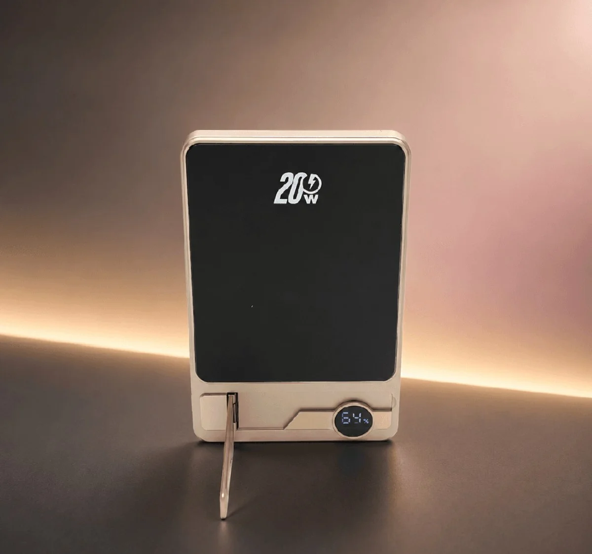 20W Magnetic Wireless Power Bank with Stand (5000mah) image 5