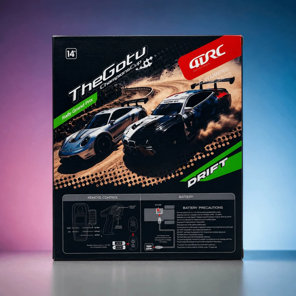 QDRC 1:43 TheGotu ChampionsCup RC Drift Racing Car image 3